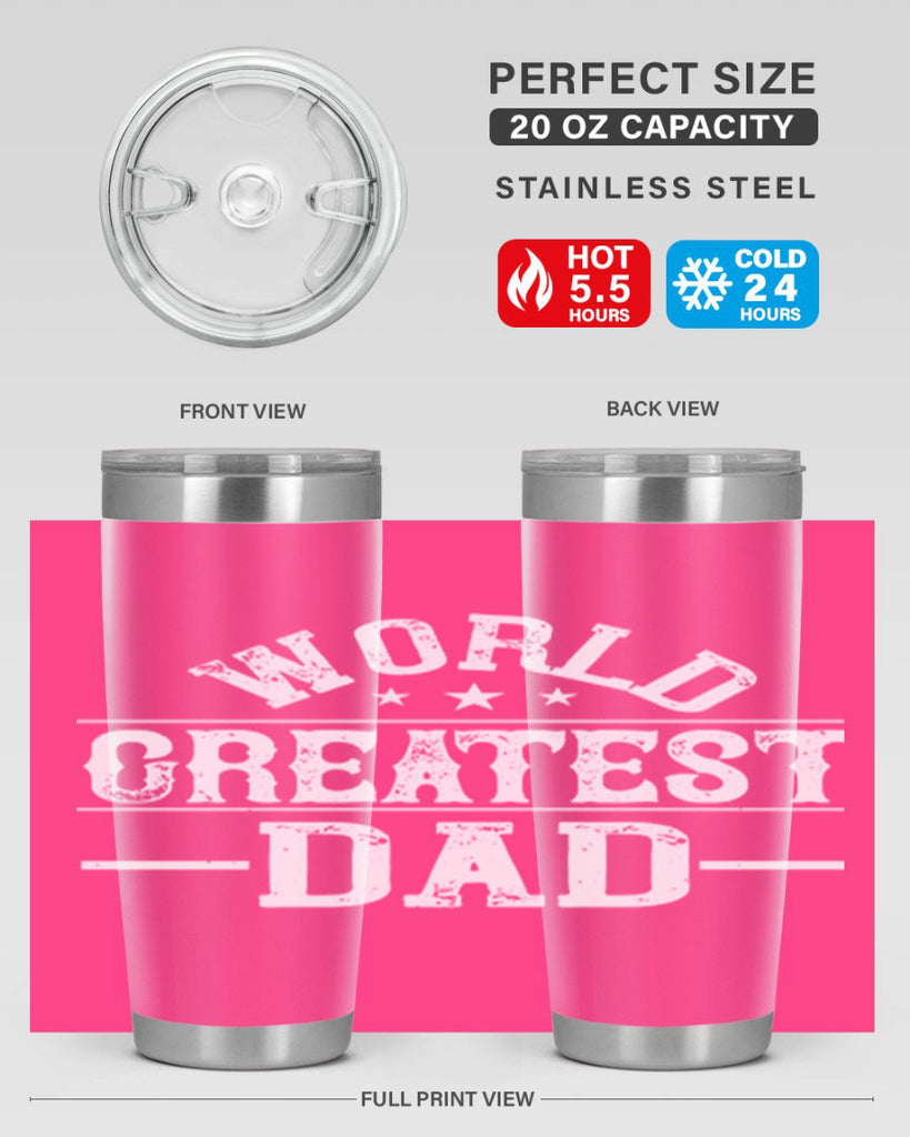 world greatest dad 143#- fathers day- Tumbler