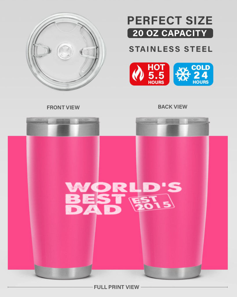 world is best dad est m 62#- dad- Tumbler