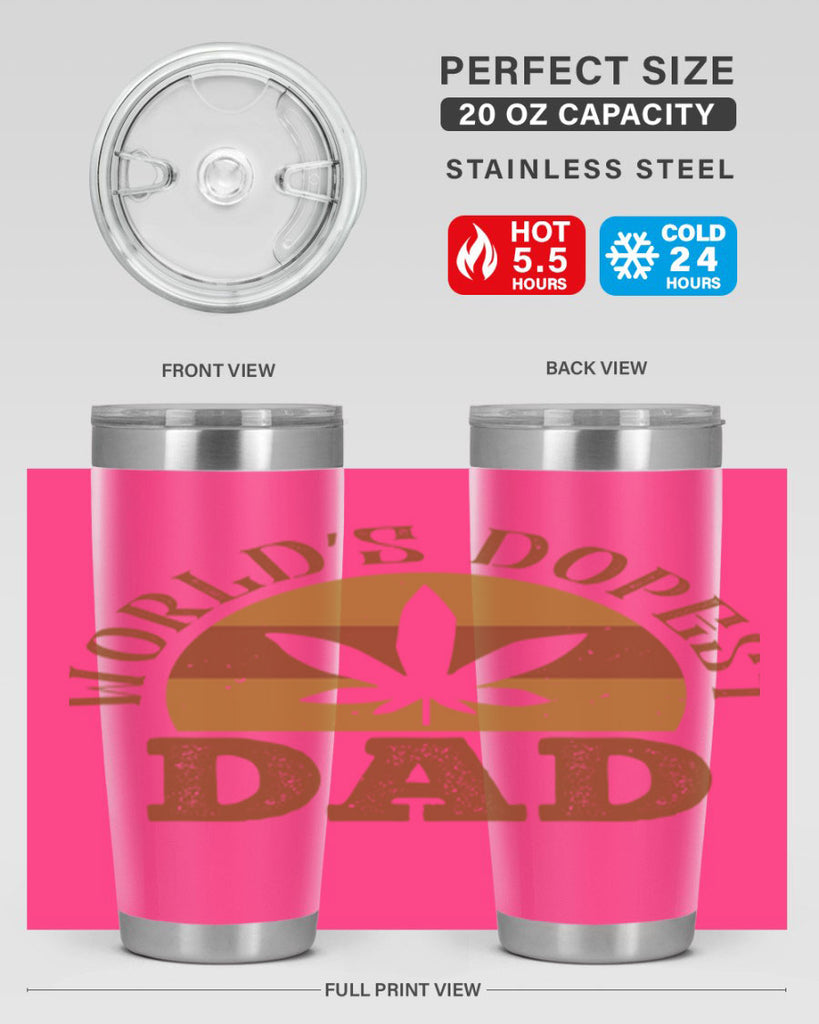 world’s dopest dad 137#- fathers day- Tumbler