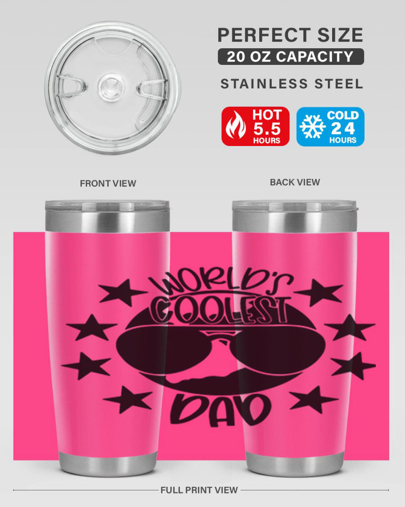 worlds coolest dad 11#- fathers day- Tumbler
