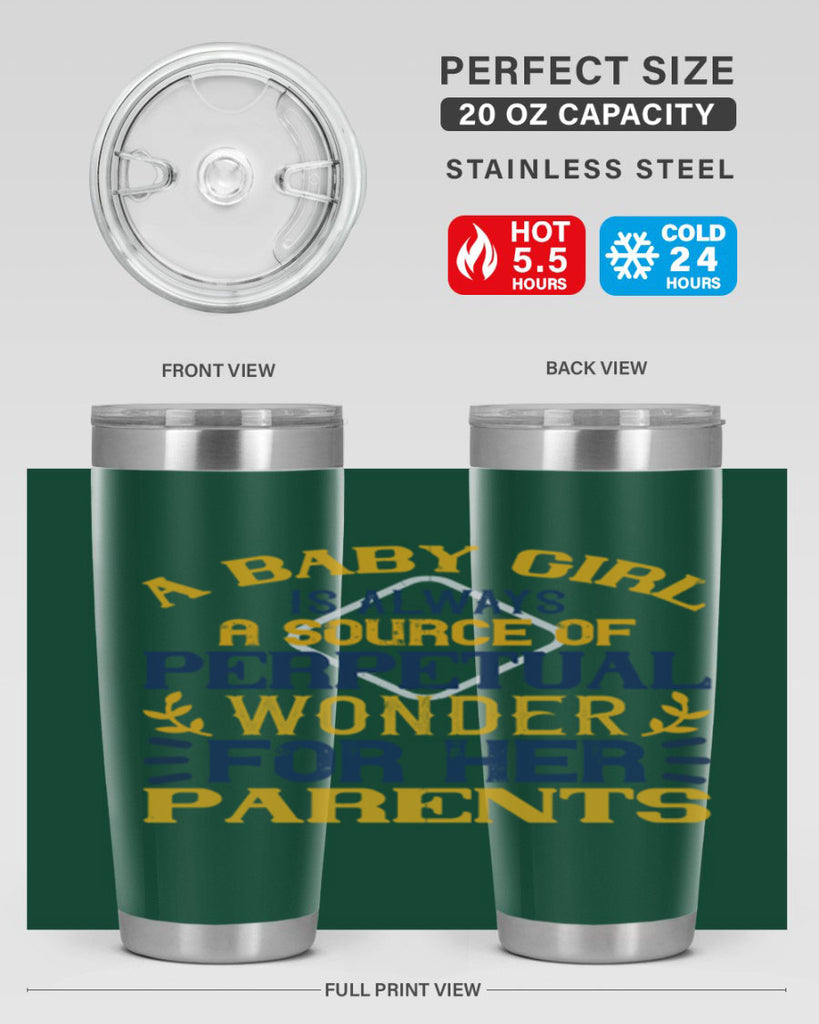 A baby girl is always a source of perpetual wonder for her parents Style 142#- baby- tumbler