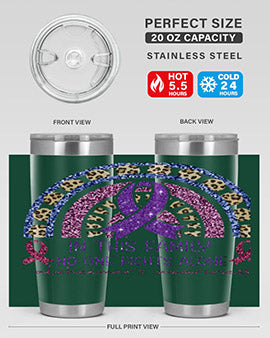 Alzheimer Awareness Purple Rainbow 2#- alzheimers- Tumbler