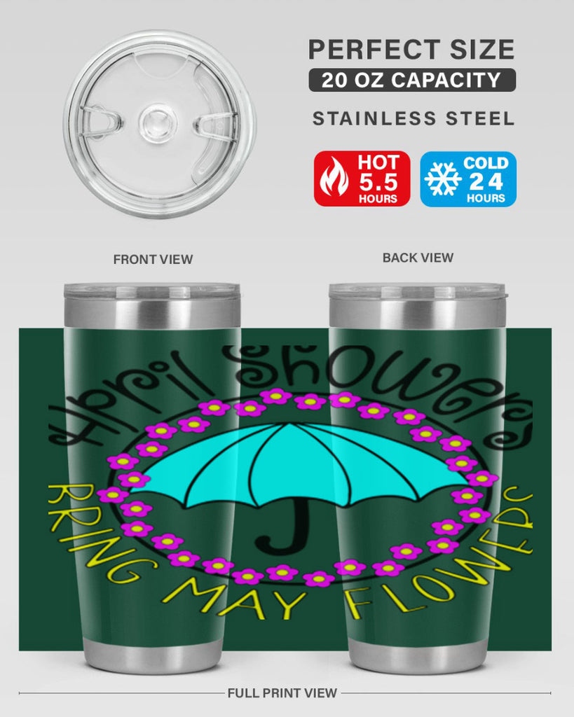 April showers21#- spring- Tumbler