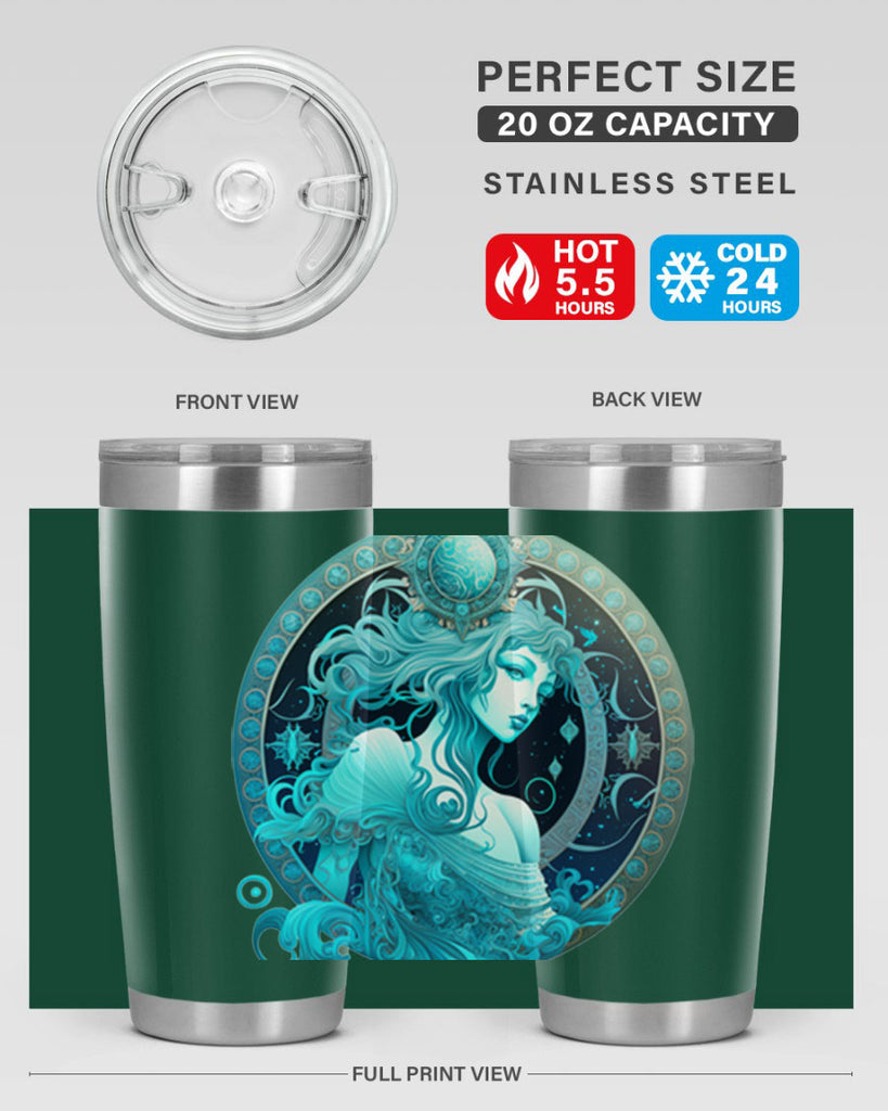 Aquarius 63#- zodiac- Tumbler