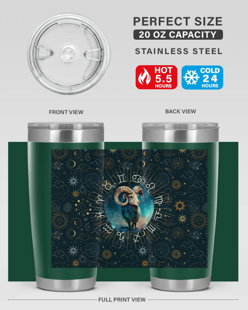 Aries Straigth 95#- zodiac- Tumbler