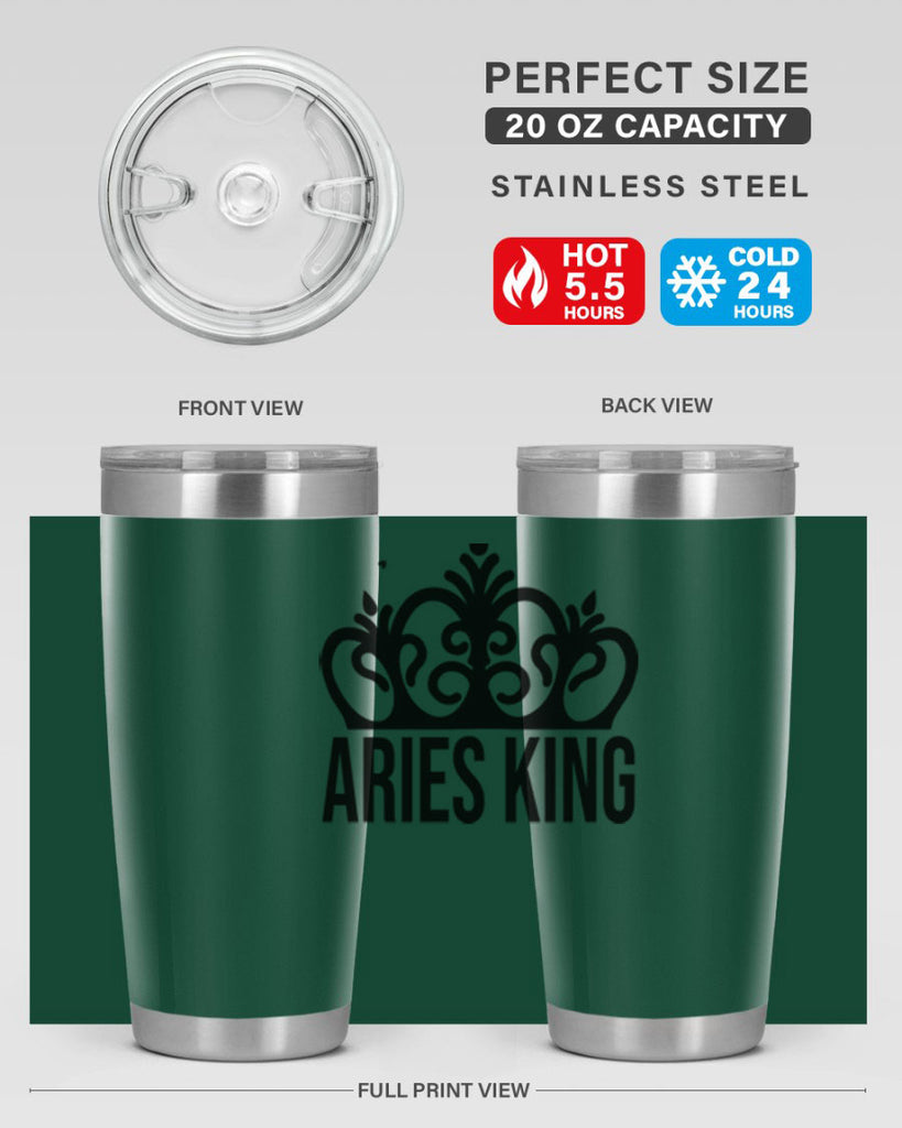 Aries king 107#- zodiac- Tumbler