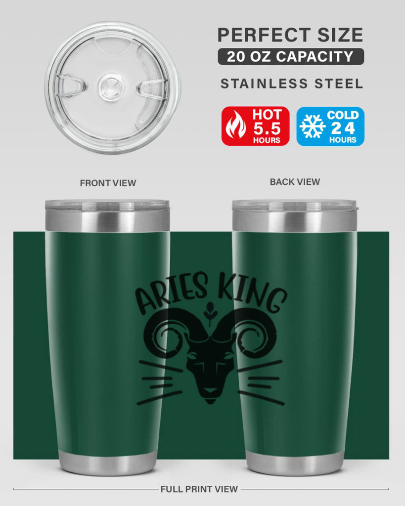 Aries king 109#- zodiac- Tumbler