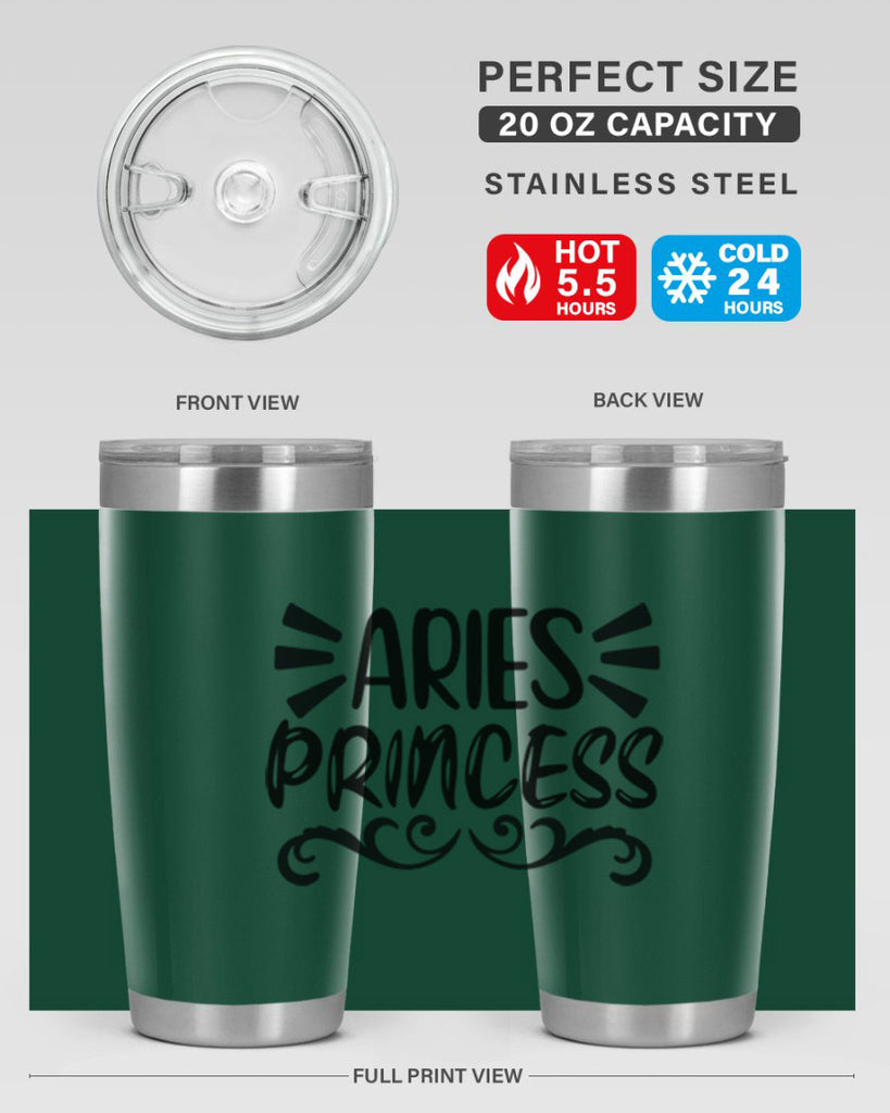 Aries princess 117#- zodiac- Tumbler