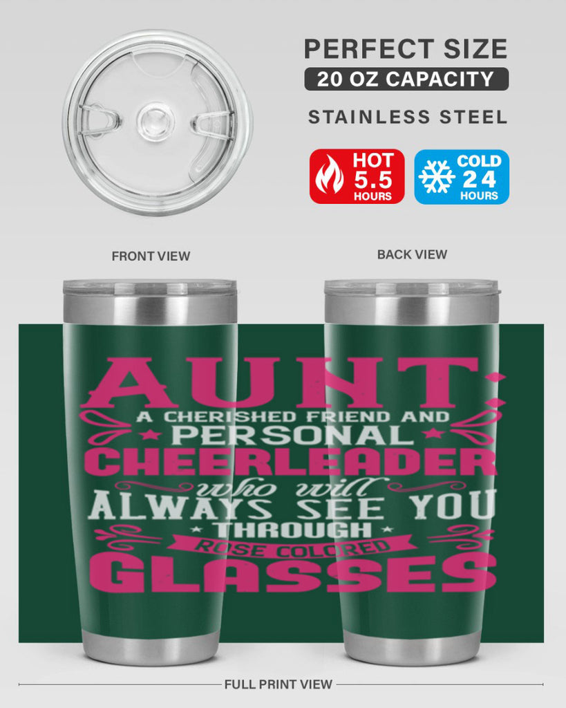 Aunt A cherished friend and personal cheerleader Style 70#- aunt- Tumbler