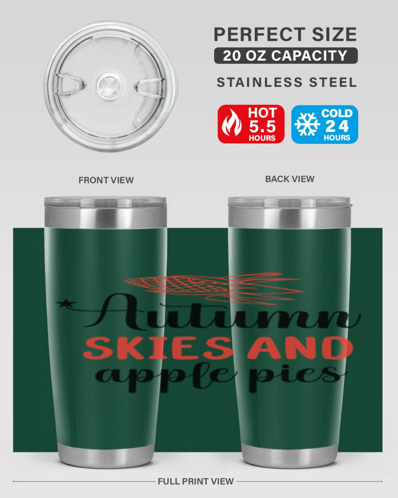 Autumn skies and apple pies 29#- fall- Tumbler