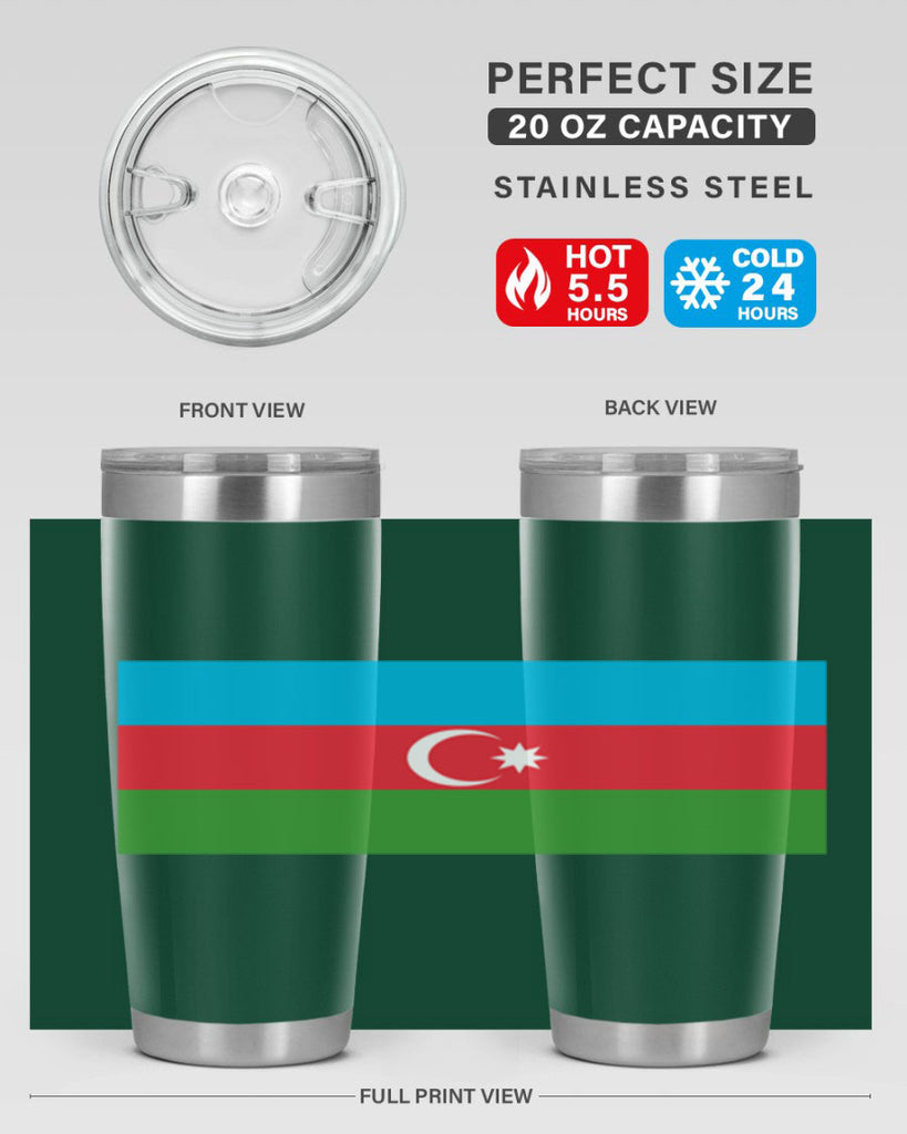 Azerbaijan 187#- world flags- Tumbler