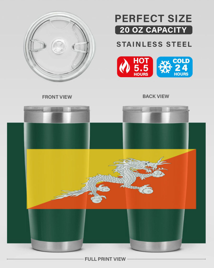 Bhutan 178#- world flags- Tumbler