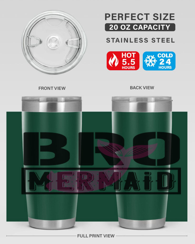 Bro mermaid 85#- mermaid- Tumbler