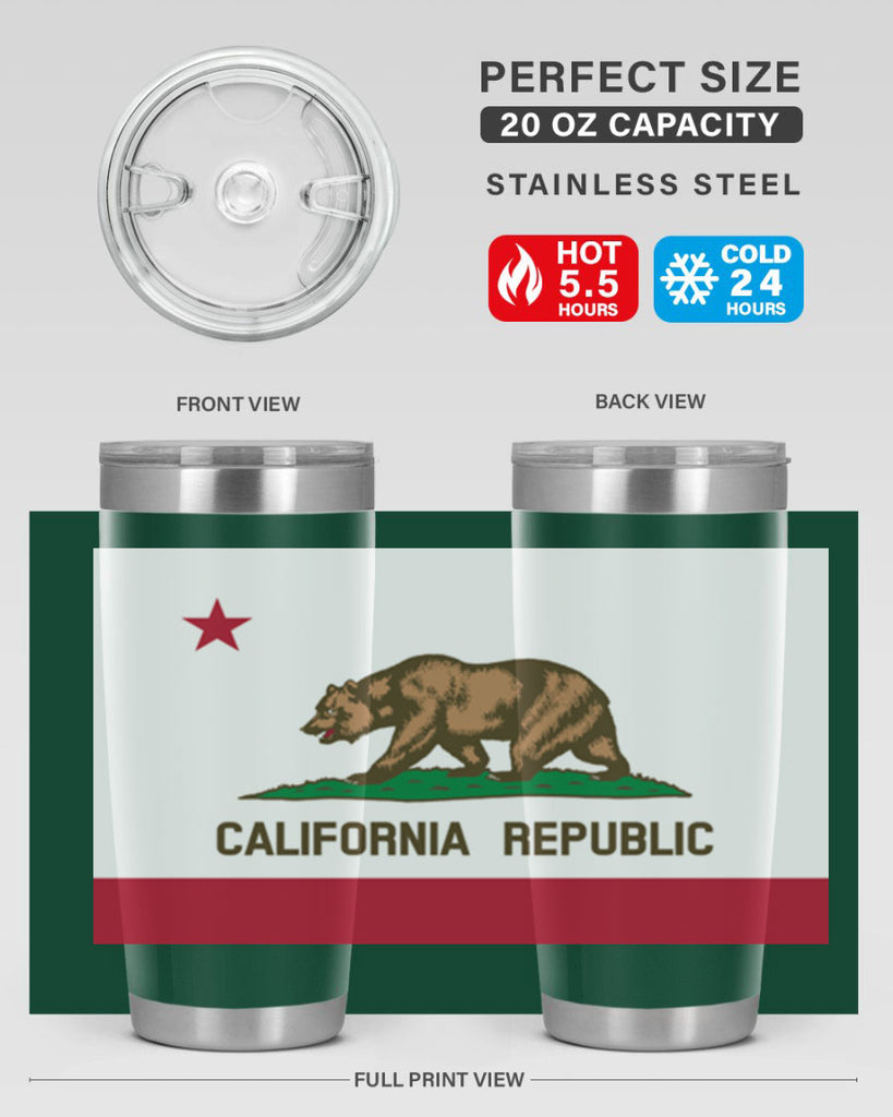 California 47#- Us Flags- Tumbler