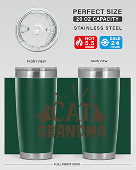 Cat Grandma Style 4#- cat- Tumbler