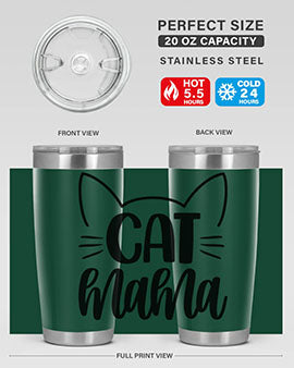 Cat Mama Style 84#- cat- Tumbler