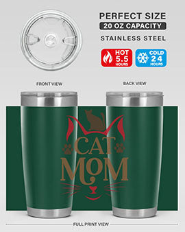 Cat Mom Style 6#- cat- Tumbler