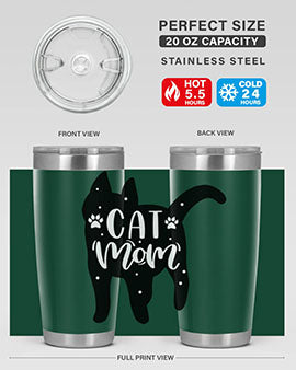 Cat Mom Style 86#- cat- Tumbler
