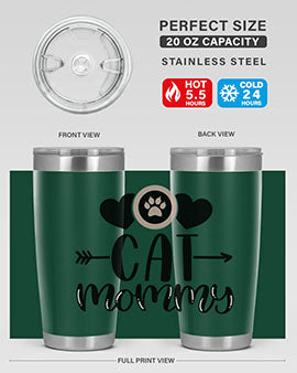 Cat Mommy Style 87#- cat- Tumbler