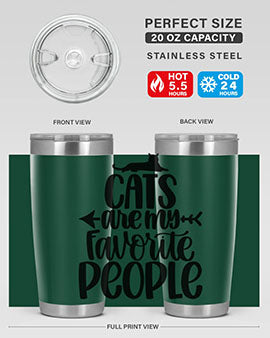 Cats Are My Favorite People Style 90#- cat- Tumbler