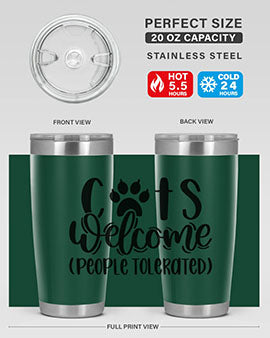 Cats Welcome Style 91#- cat- Tumbler