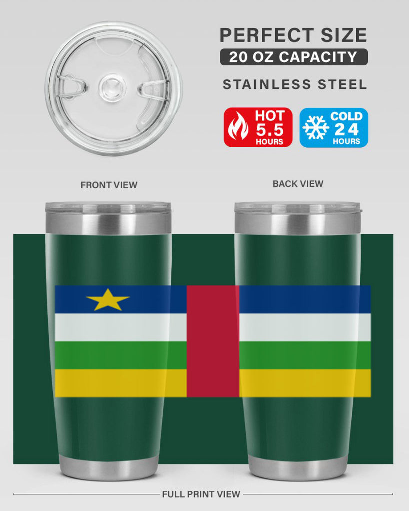 Central African Republic 165#- world flags- Tumbler