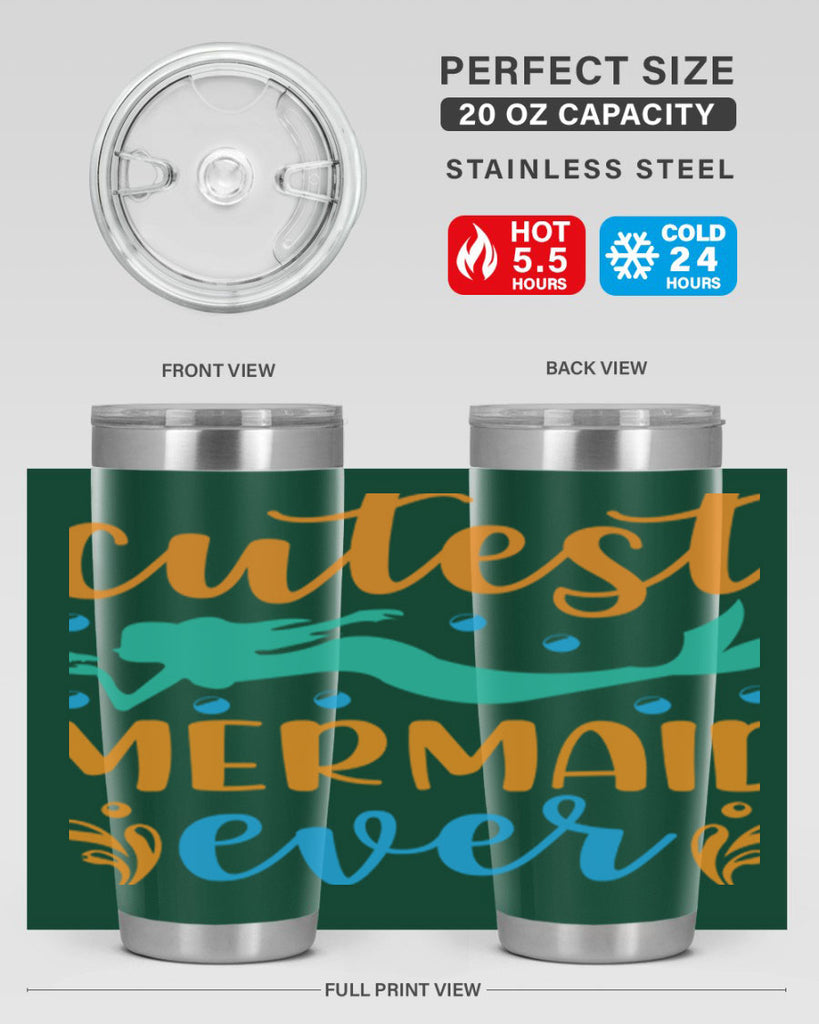 Cutest Mermaid Ever Design 102#- mermaid- Tumbler