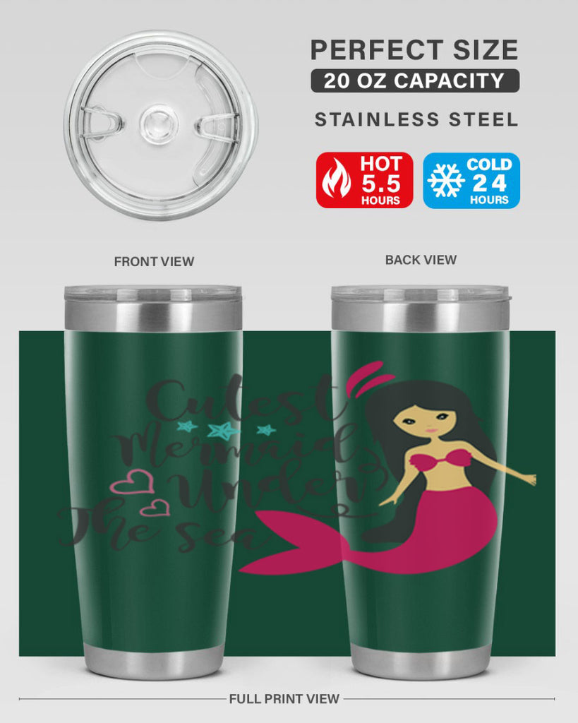 Cutest Mermaid under the sea 95#- mermaid- Tumbler