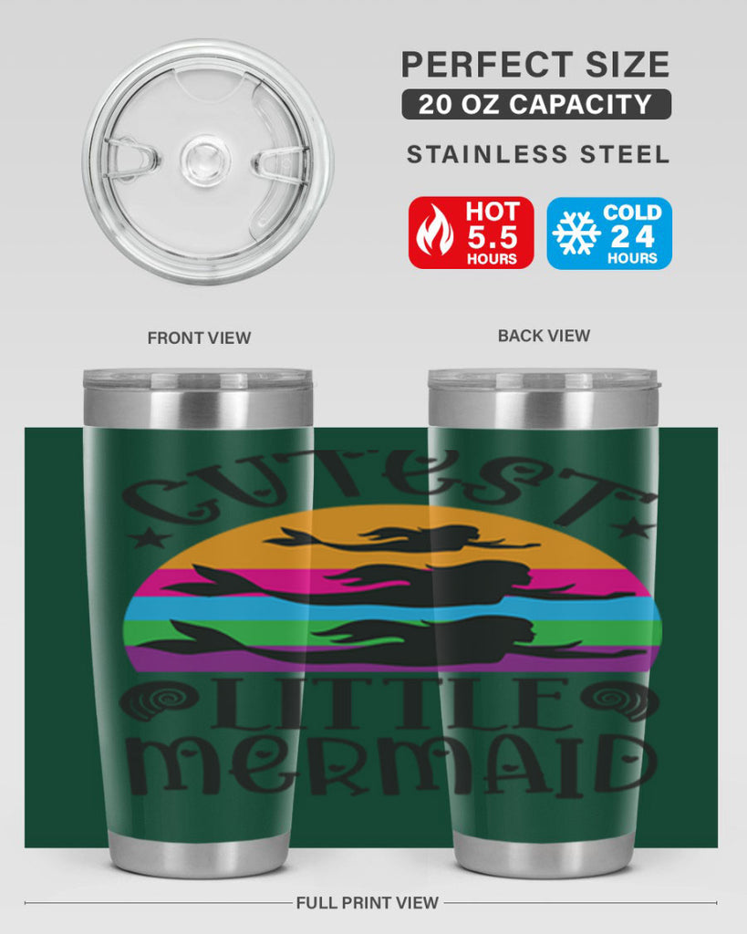 Cutest little mermaid 96#- mermaid- Tumbler