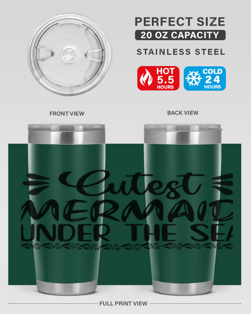 Cutest mermaid under the sea 105#- mermaid- Tumbler