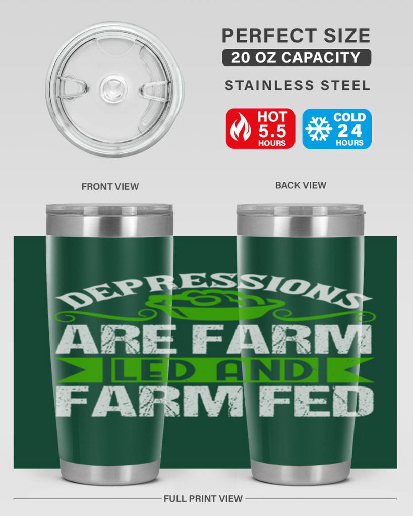 Depression are farm led and farmed 25#- farming and gardening- Tumbler