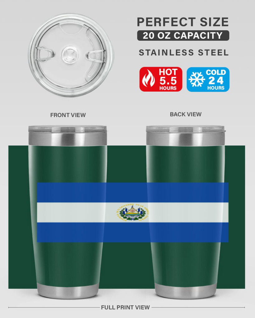 El Salvador 145#- world flags- Tumbler