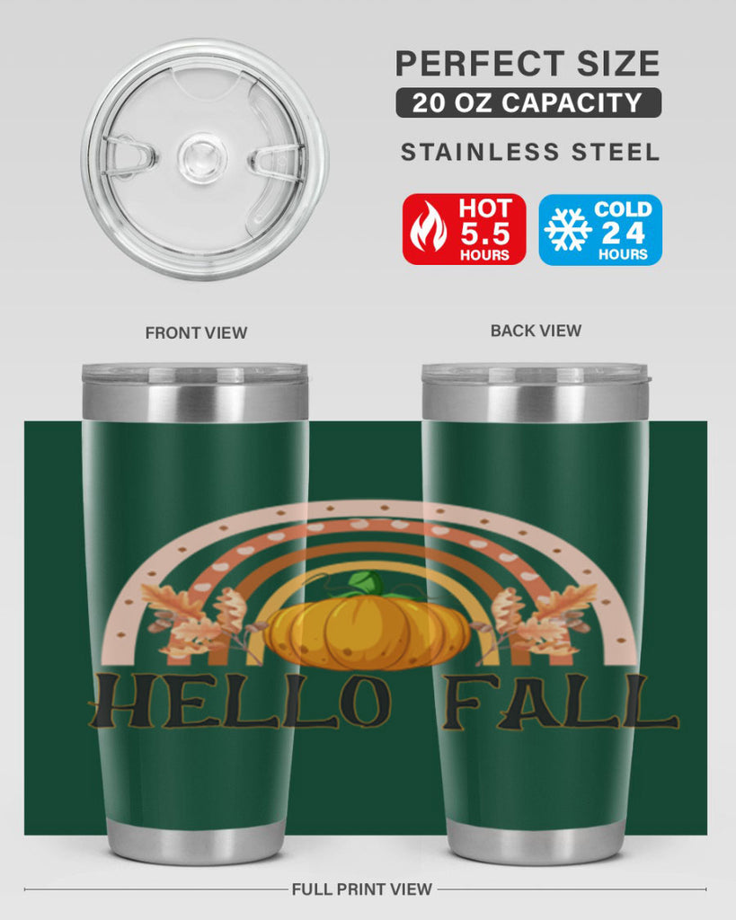 Fall Boho Rainbow 91#- fall- Tumbler