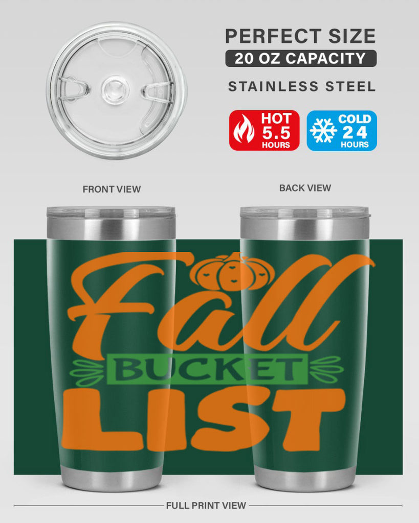 Fall Bucket List 93#- fall- Tumbler