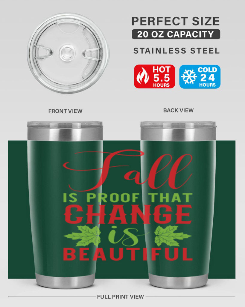 Fall is Proof That Change is Beautiful 121#- fall- Tumbler