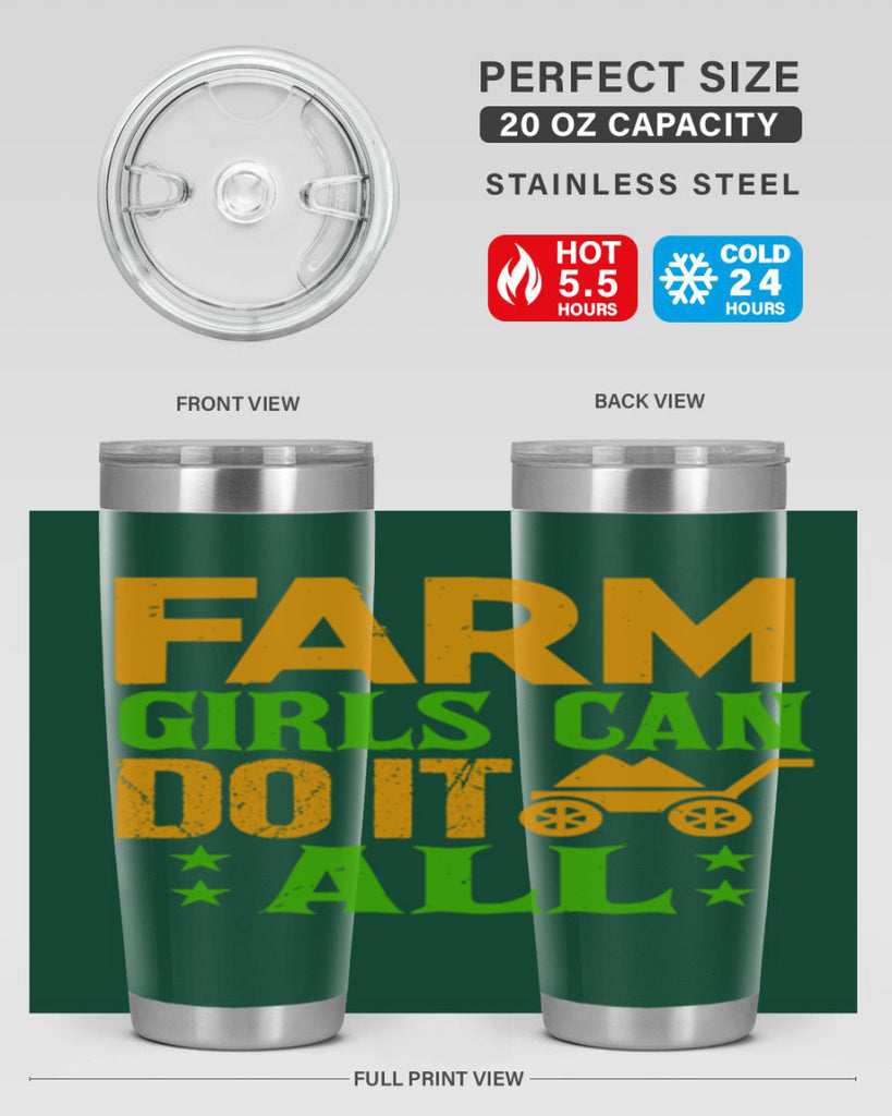 Farm girls can do it all 13#- farming and gardening- Tumbler