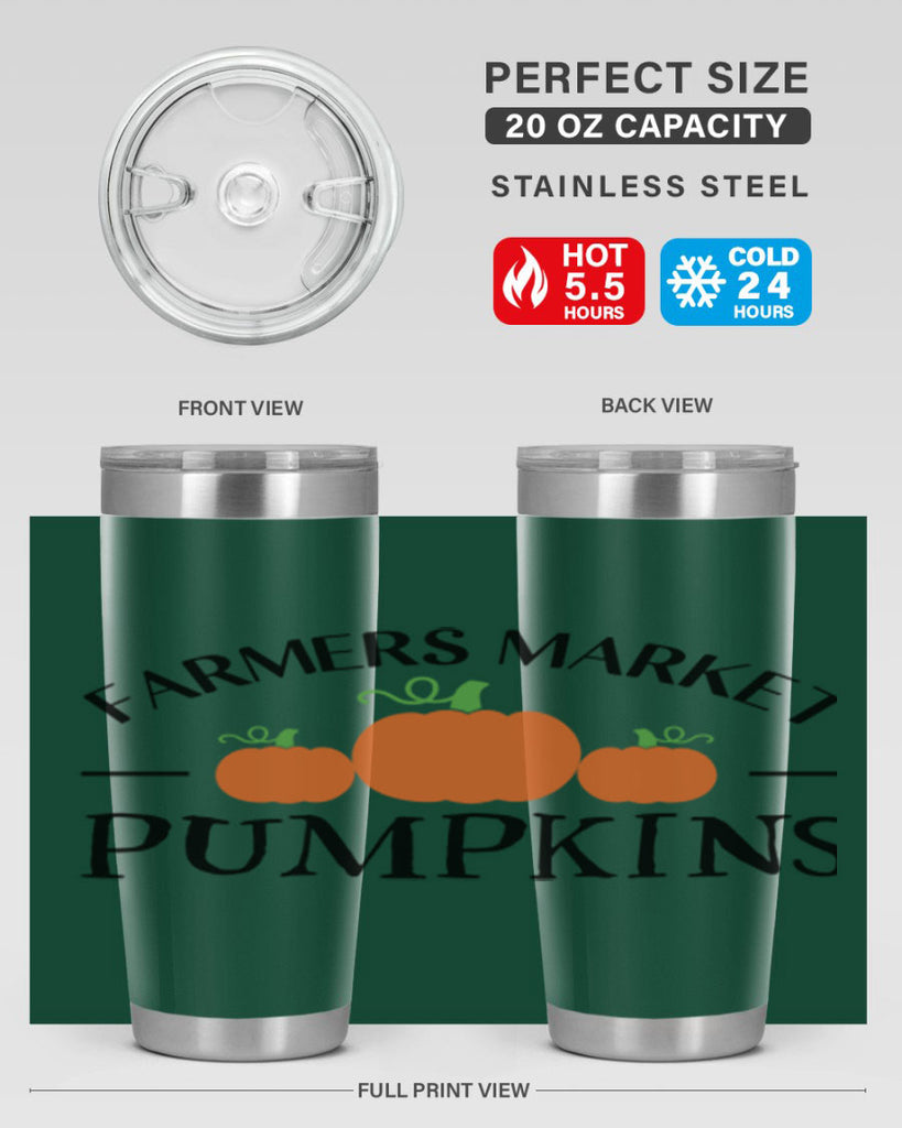 Farmers Market Pumpkins 178#- fall- Tumbler