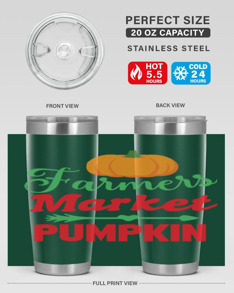 FarmersMarketPumpkin 180#- fall- Tumbler