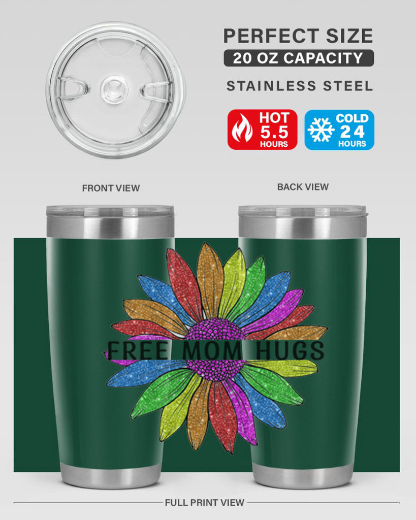 Free Mom Hugs Gay Pride Lgbt Flower 26#- lgbt- Tumbler