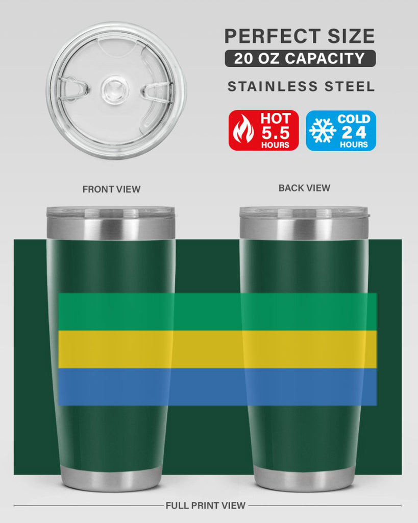 Gabon 136#- world flags- Tumbler