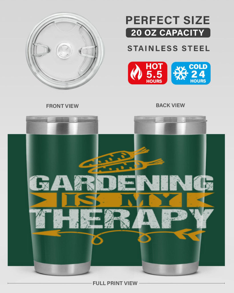 Gardending is my Therapy 64#- farming and gardening- Tumbler