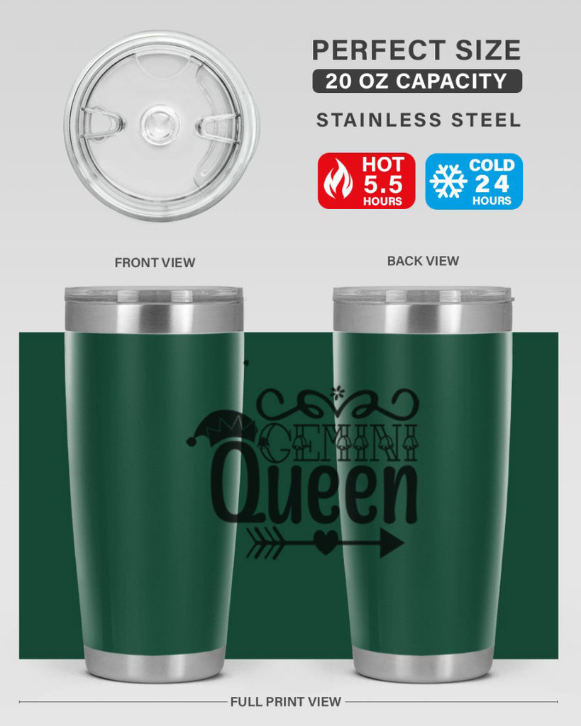 Gemini queen 230#- zodiac- Tumbler