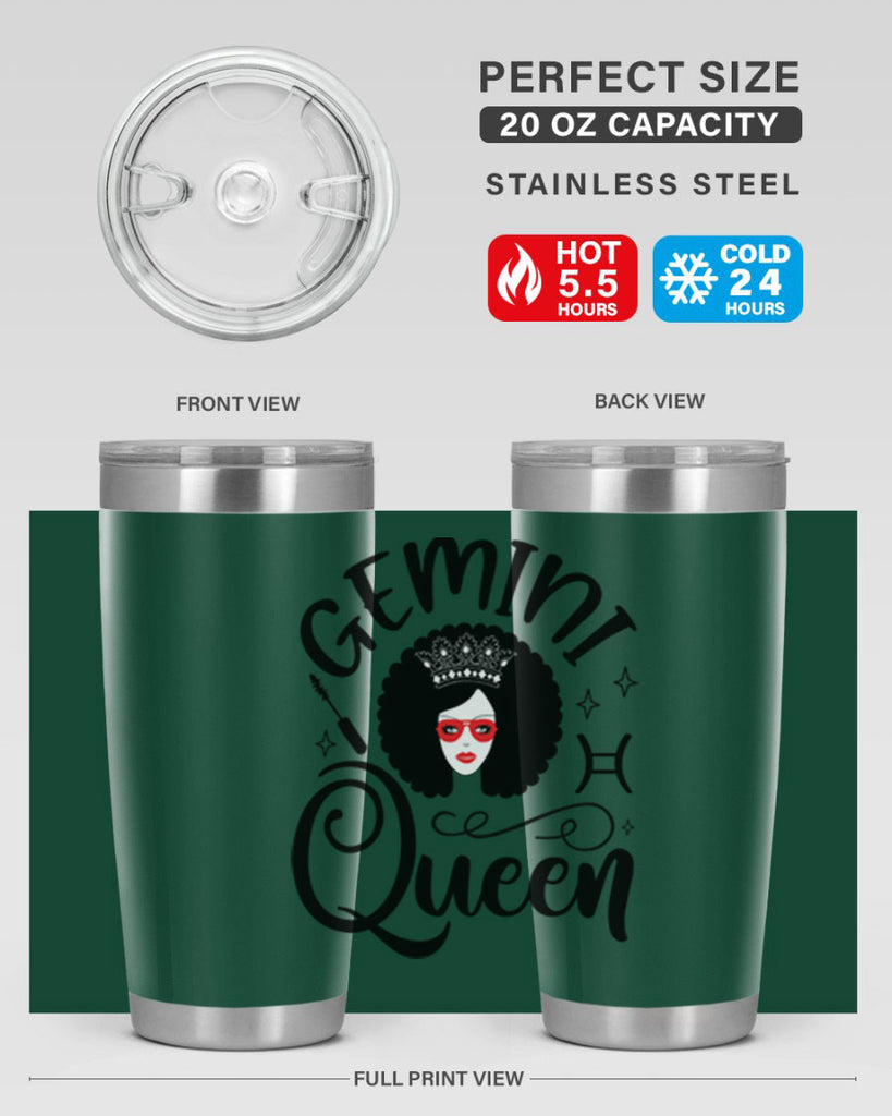 Gemini queen 233#- zodiac- Tumbler