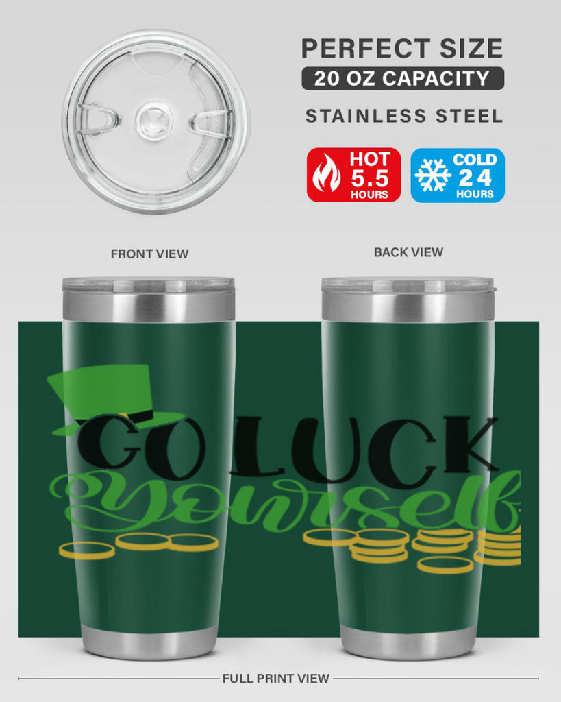 Go Lucky Yourself Style 98#- St Patricks Day- Tumbler