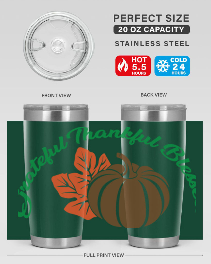 Grateful Thankful Blessed 214#- fall- Tumbler