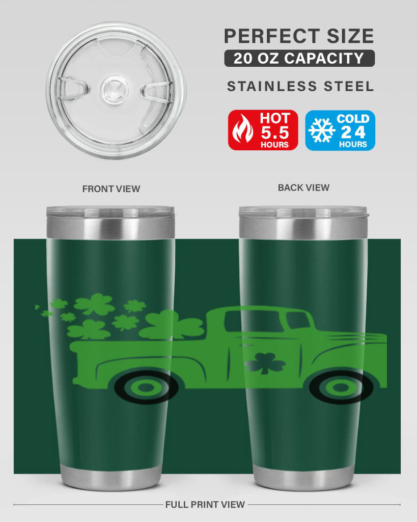 Green Truck Style 97#- St Patricks Day- Tumbler