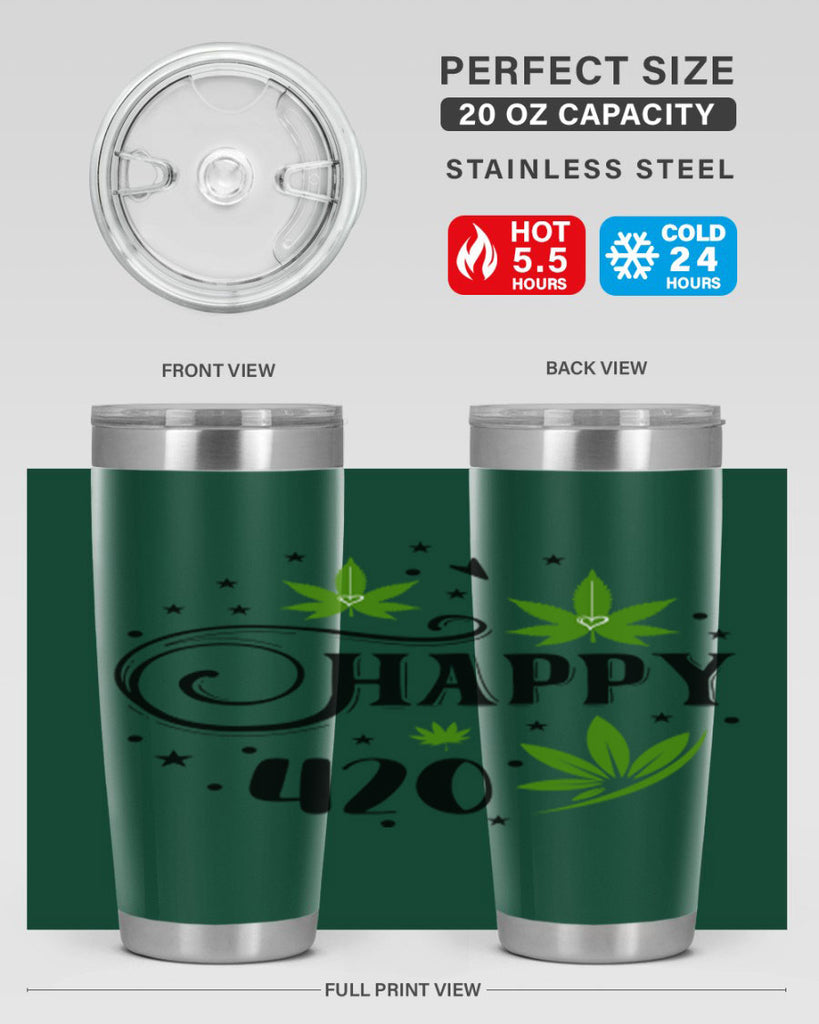 Happy 420 101#- marijuana- Tumbler