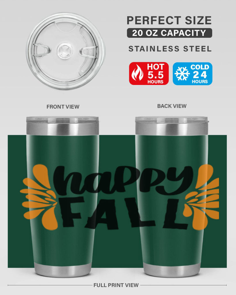 Happy Fall 491#- fall- Tumbler