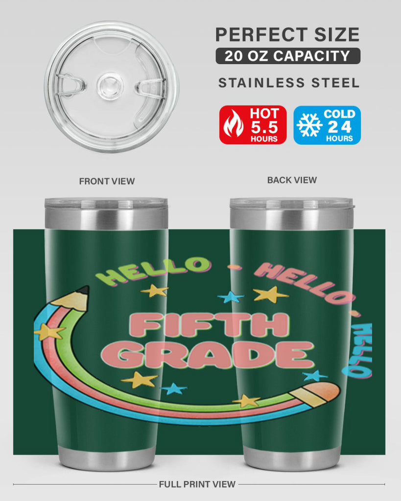 Hello 5th Grade Pencil 12#- 5th grade- Tumbler