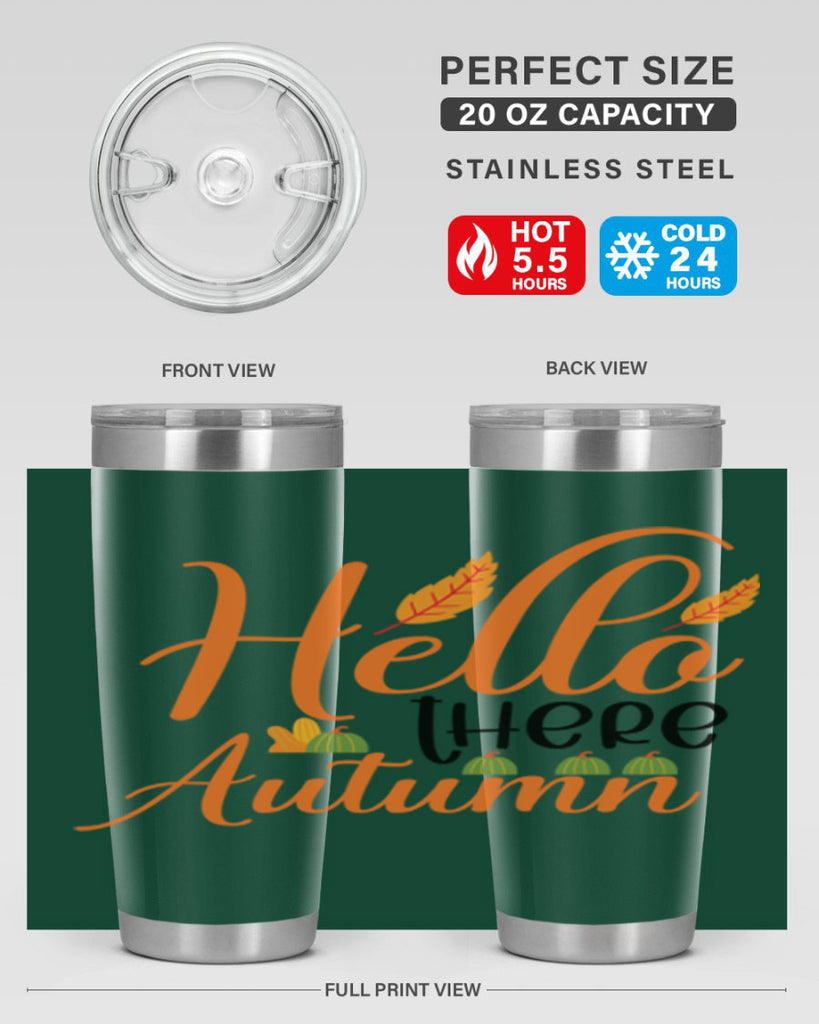 Hello There Autumn 297#- fall- Tumbler